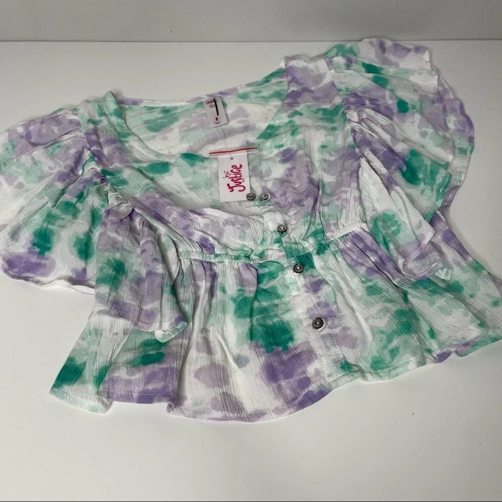 Justice lot of 4 tops size 8